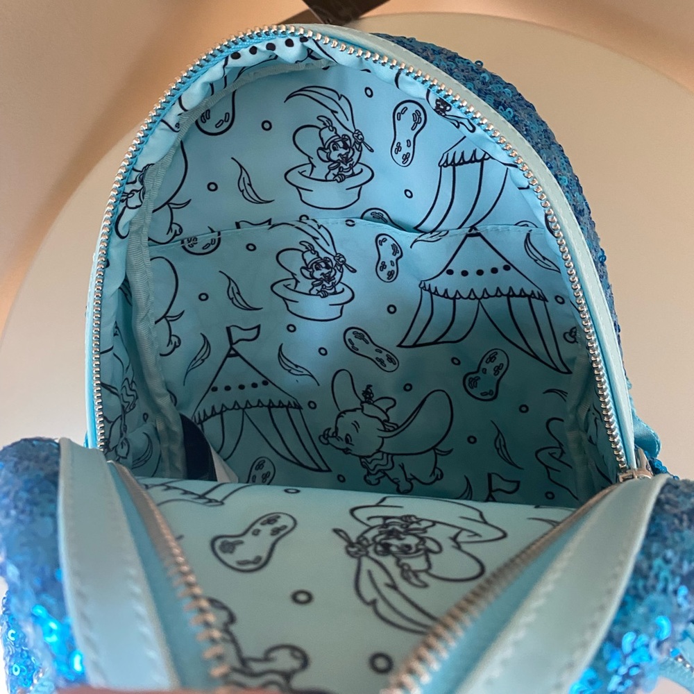 LOUNGEFLY Disney Dumbo Sequin Mini Backpack - Picture 13 of 15